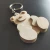 Import wooden key chain holder ring bear shape 3D keychain wood ring circle crafts from China