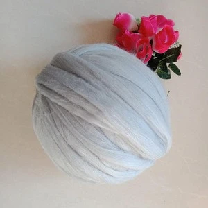Wool Roving Fiber Wool Tops Super Chunky Handcraft Merino Wool Yarn