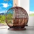 Import Yizhou Indoor outdoor apple cage shape round bed club hotel rattan sun bed couch portable stand up solarium sunbed tanning bed from China