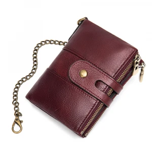 YTF-P-QB055 Online Shopping Multifuctino 14 Slots Mans Genuine Leather Wallet