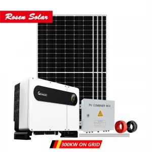 Zero Export On Grid Solar Power System 300KW 300Kwp Solar Project Roof Ground Installation