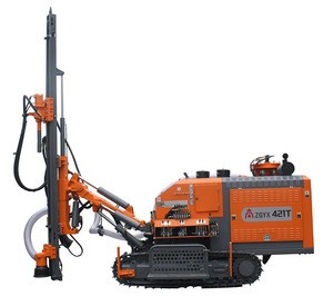 ZGYX-421T-1 Integrated DTH  Surface  Drill rig with hole  80-115mm quarry mining blast aggregate stone cut equipped with YC6J190