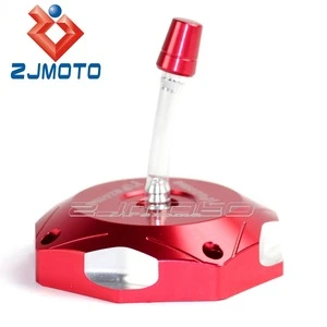 ZJMOTO Red Motorcycle Gas Fuel Tank Caps CNC Aluminum Cover Fit To SUZUKI DR-Z50/70 RMZ250 LT-R450 LT-Z400/Z LT-Z250 WR125 08-12