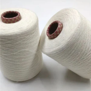 Ring spun high quality polyester yarn for knitting