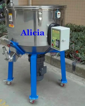 industrial vertical plastic color mixer with suction port