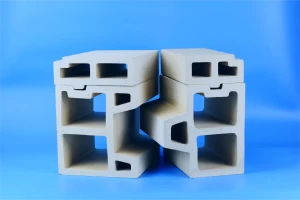 Hollow block for kiln car