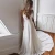 Import paghetti Strap Simple White Ivory Chiffon China  Wedding Dress Evening Real from China