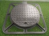 Ductile Iron Manhole Cover with Frame Class C250 D400