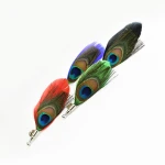 Creative Feather Brooch Luxury Peacock feather handmade corsage Pin Classic men's suit Personality Brooch Collar pin