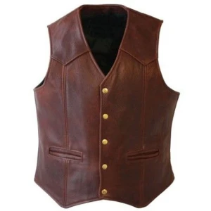 Men's Leather Vest