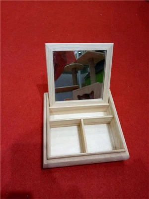 Wooden Jellery box with mirror