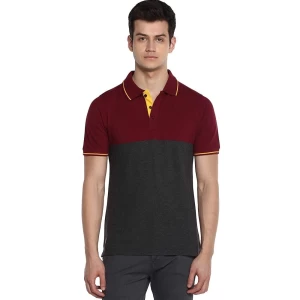 Customized men's polo shirt, sweat wicking, can be printed with logo