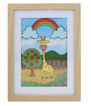 Newly designed wooden photo frame, artwork photo frame, creative children's art photo frame110-218358