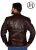 Import Men Darky Brown Leather Jacket from Pakistan