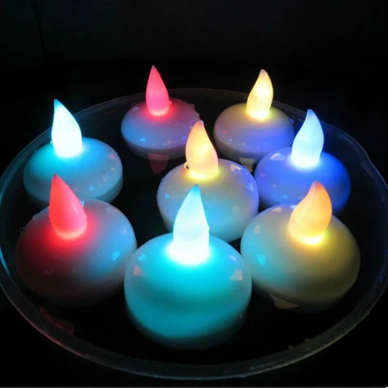 Water Activated Yellow flameless votive Led Flicker Floating candle