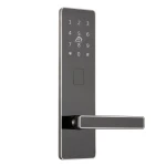 Hotel guesthouse swipe card wooden door IC card smart electronic magnetic card induction lock stainless steel homestay