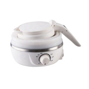 0.6 Liters Portable Electric Travel Foldable Water Kettle With Temperature Adjustment Function