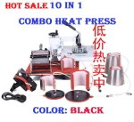 10 in 1 combo T-shirt heat press machine,Mug print,Cap transfer,Logo printer,lable image printer