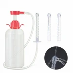 600ML Enema Anal Vaginal Anal Cleaning Washer Douche Bottle Pump Pressure Kit