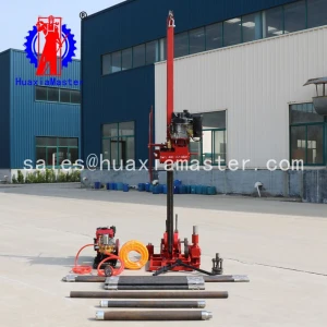 China high efficiency core sample drilling rig / QZ-3 diesel engine sampling dril / small bore well drilling machine for sale