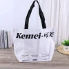 Hand woven bag custom coated color printing single shoulder clothing shopping bag pp waterproof plastic bag