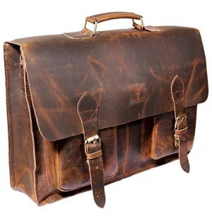 Leather briefcase bags