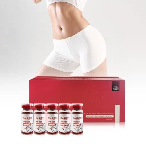 Red ampoule solution lipolytic injection dissolve fat lipolysis ampoule