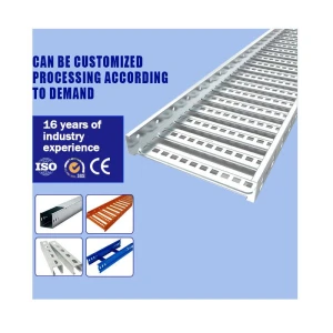 Perforated Type Steel Hot DIP /Pre-Galvanized Trunking Metal Ladder Cable Tray