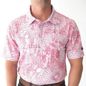 New full print dry fit polo shirt for men