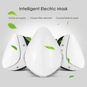 New Silicon Wearable Built-in Fan Purifying pm 2.5 Smart Black Electronic Masking with Air Purifier