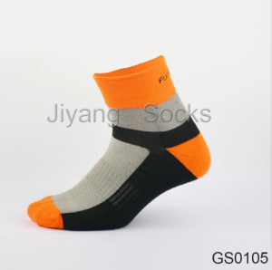 Good Quality Orange with Grey and Black Short General Sports Luanvi Socks at whole Sale Price