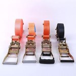 Orange Color Ratchet tie down Strap Tensioner Straps and lashing belts