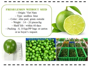 Fresh Seedless Lemon - Lime