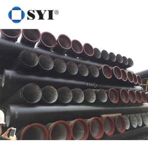 China ISO2531 En545 En598 C25 C30 C40 K9 Ductile Iron Pipes With Coat Spray Zinc Coating