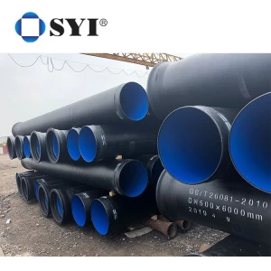 ISO2531 Dn80-Dn2600 Large Diameter Class k9 Centrifugal Ductile Cast Iron Pipe Weight