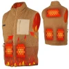 Vinmori Heated Vest heat thrapy Outdoor Riding Fishing Ski  Heating Warm Fleece