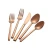 Import 10 Piece Gold Silverware Golden Stainless Steel Flatware Cutlery Set Knives/Spoons/Forks/dessert fork/teaspoon Dishwasher  safe from China