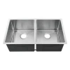 100% Brand New under mount double bowl durable  stainless steel sink 304 ss  kitchen sink