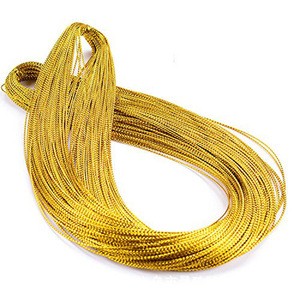 100 Meter /Bundle Gift box Package Tags Craft Supplies Wedding Decorations Gold String Rope Cords