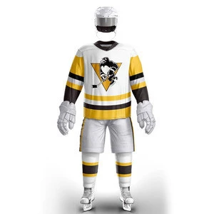 100% polyester custom sublimated team ice hockey jersey slim fit sublimation hockey jerseys training shirt