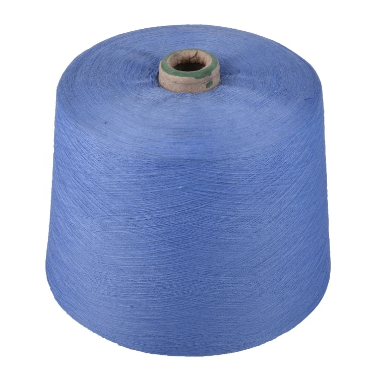 100% polyester spun yarn all colors polyester spun yarn 30s customized factory logo