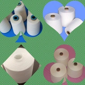 100% polyester yarn ne 38s-40s made from pet flakes fiber ,A grade