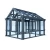 100% Waterproof Garden House Aluminium Profile Intelligent Drainage System,the Glass Room With Herringbone Roof