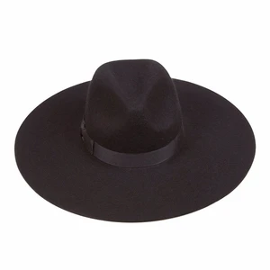 100% Wool Wide Brim Fedora Hat for Women
