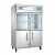 Import 1000L 2 doors stainless steel commercial side by side refrigerator from China