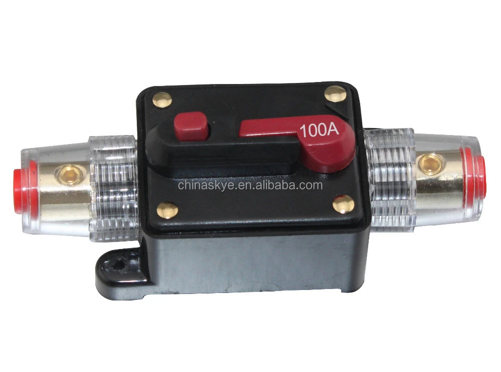 100A Car Audio Inline Circuit Breaker Fuse for 12V Protection SKCB-04-100A