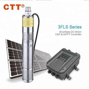 100m max head submersible solar pump 1.8m3/h solar water well pumps solar water pumping system for deep well