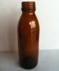 100ml amber glass bottle for syrups with screw neck
