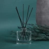 100ml Perfume Square Glass Bottle Packaging Reed Diffuser Jar Matches Glass Bottle Home Decoration Reed Diffuser Bottle