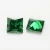 Import 100pcs/pack 3x3mm~10x10mm Green Square Shape Loose Zirconia Gemstone from China